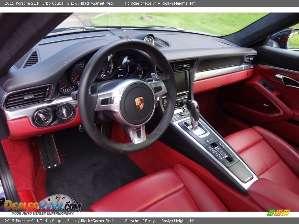 2015 Porsche 911 Turbo Coupe Black / Black/Garnet Red Photo #21
