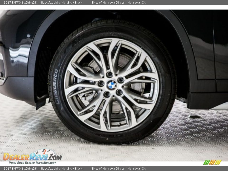 2017 BMW X1 xDrive28i Black Sapphire Metallic / Black Photo #9