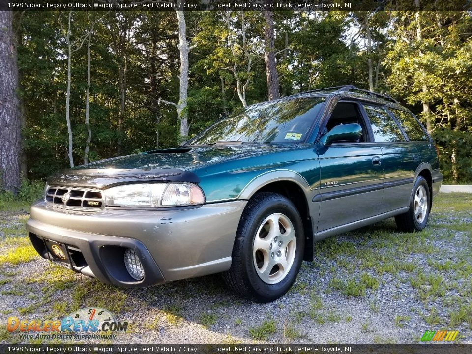 1998 Subaru Legacy Outback Wagon Spruce Pearl Metallic / Gray Photo #1