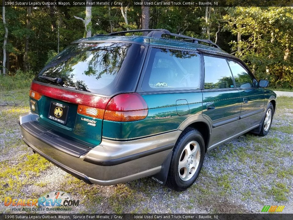 1998 Subaru Legacy Outback Wagon Spruce Pearl Metallic / Gray Photo #6