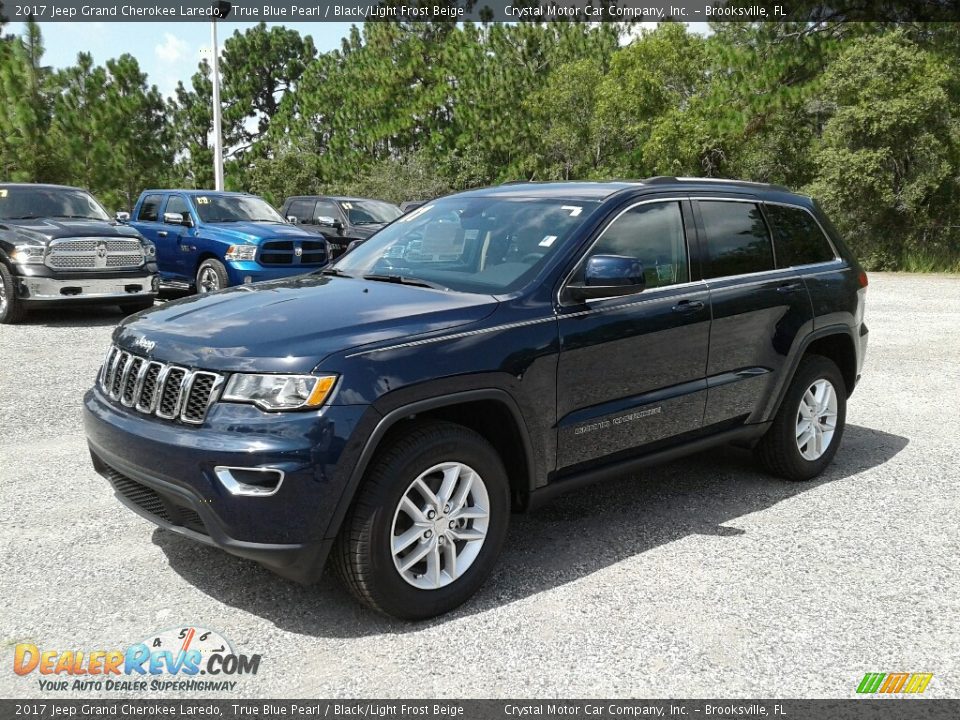 2017 Jeep Grand Cherokee Laredo True Blue Pearl / Black/Light Frost Beige Photo #1