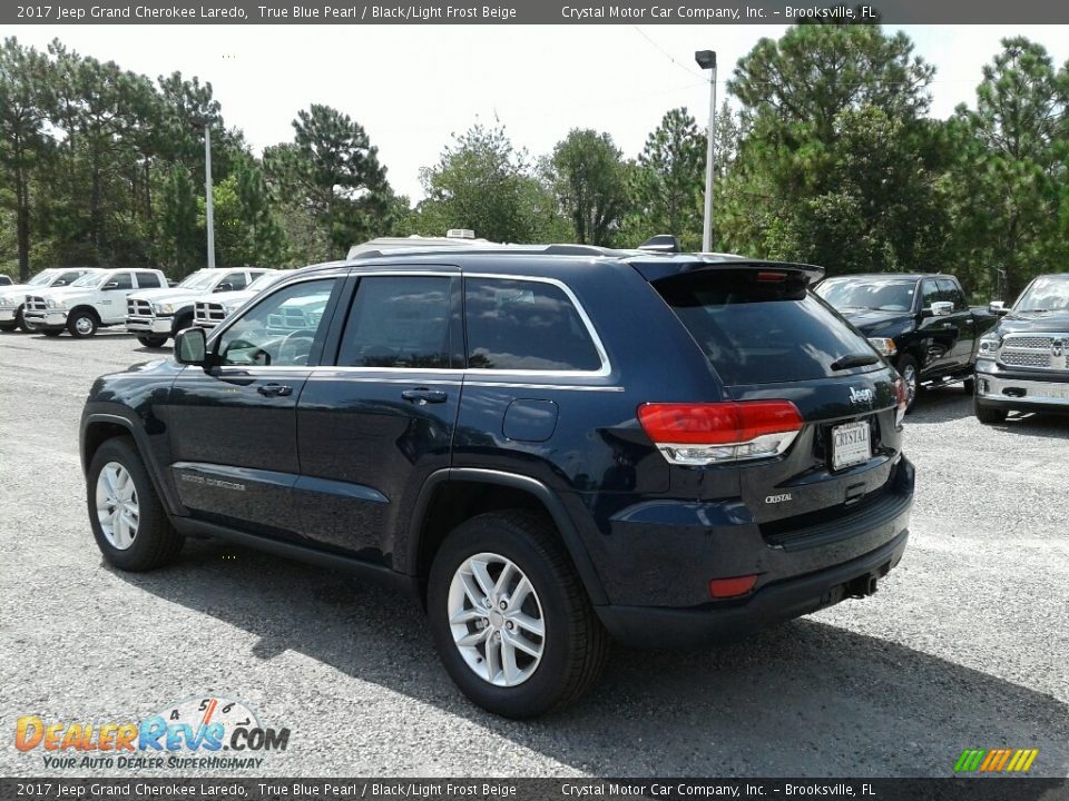 2017 Jeep Grand Cherokee Laredo True Blue Pearl / Black/Light Frost Beige Photo #3