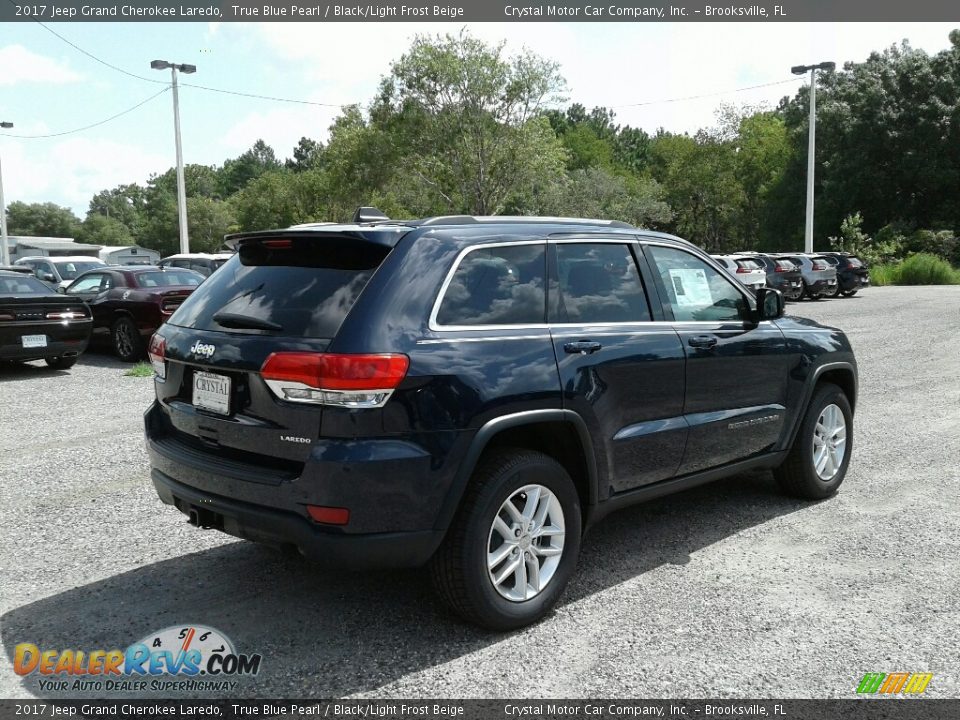2017 Jeep Grand Cherokee Laredo True Blue Pearl / Black/Light Frost Beige Photo #5