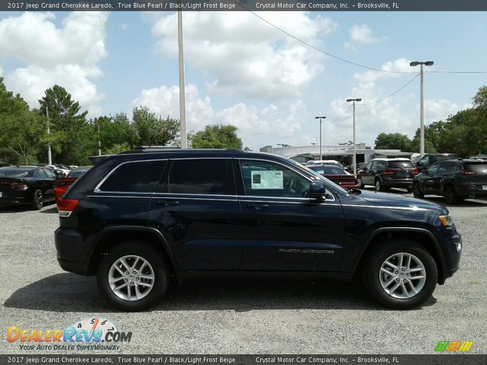2017 Jeep Grand Cherokee Laredo True Blue Pearl / Black/Light Frost Beige Photo #6