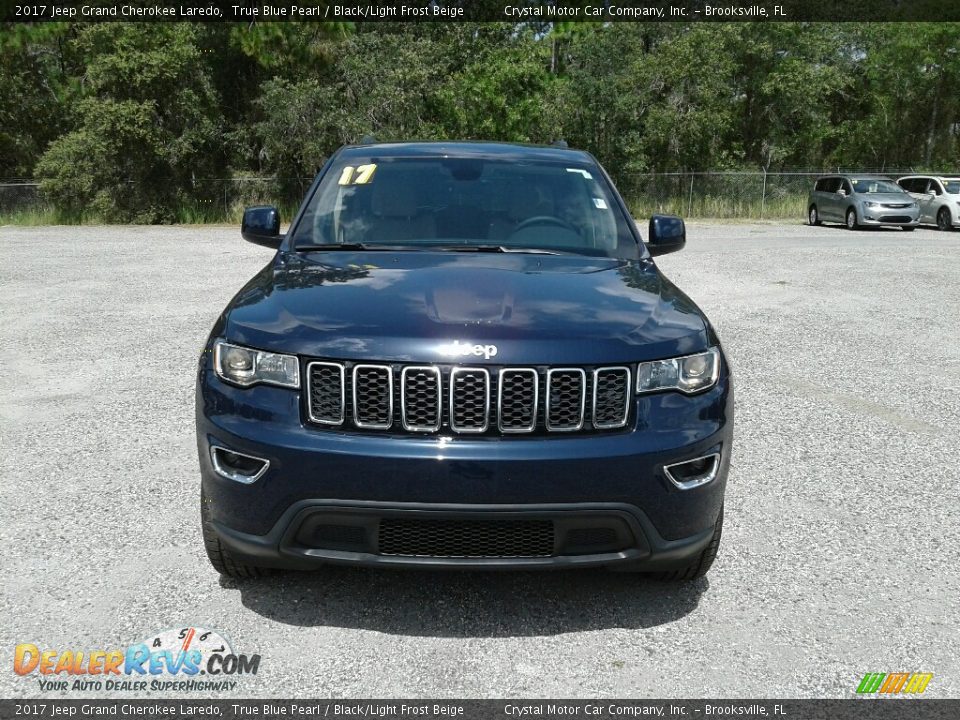 2017 Jeep Grand Cherokee Laredo True Blue Pearl / Black/Light Frost Beige Photo #8