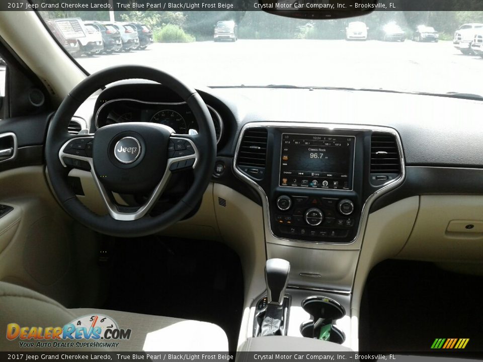 2017 Jeep Grand Cherokee Laredo True Blue Pearl / Black/Light Frost Beige Photo #13