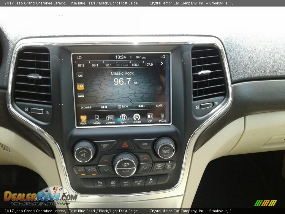 2017 Jeep Grand Cherokee Laredo True Blue Pearl / Black/Light Frost Beige Photo #15