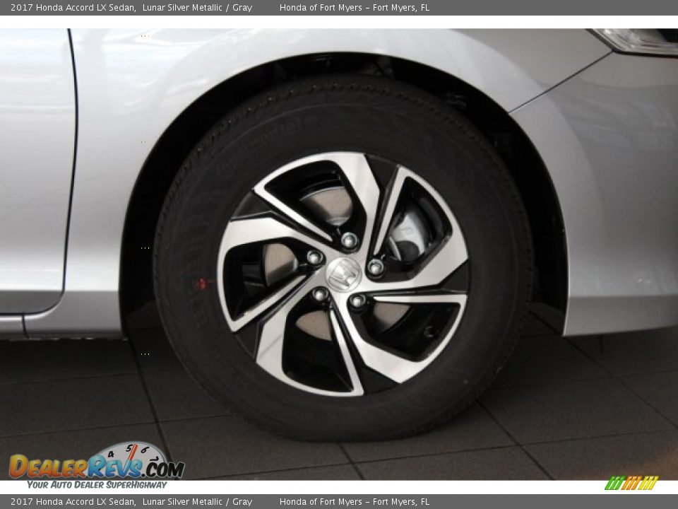 2017 Honda Accord LX Sedan Lunar Silver Metallic / Gray Photo #2