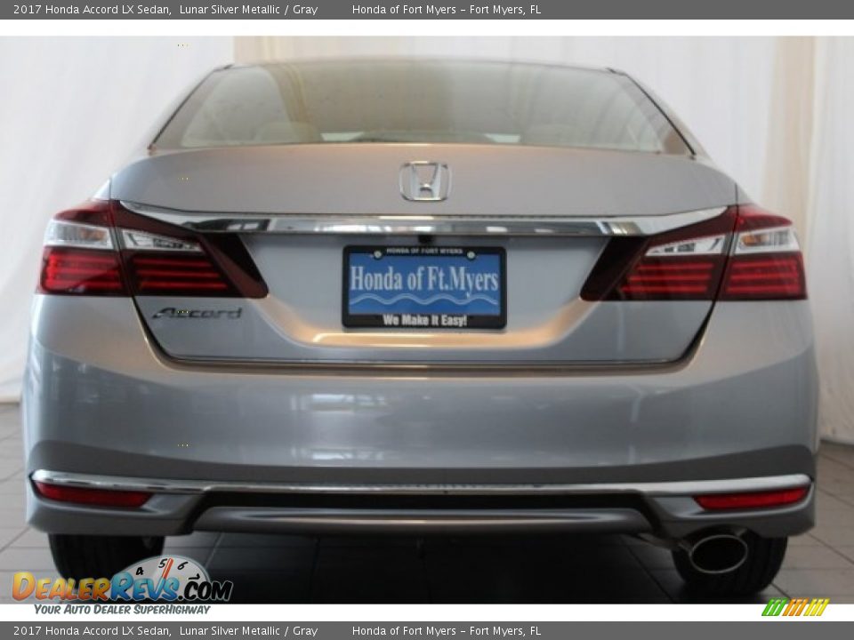2017 Honda Accord LX Sedan Lunar Silver Metallic / Gray Photo #6