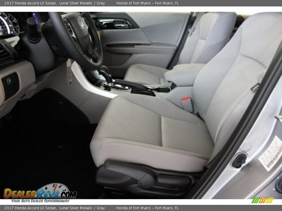 2017 Honda Accord LX Sedan Lunar Silver Metallic / Gray Photo #9