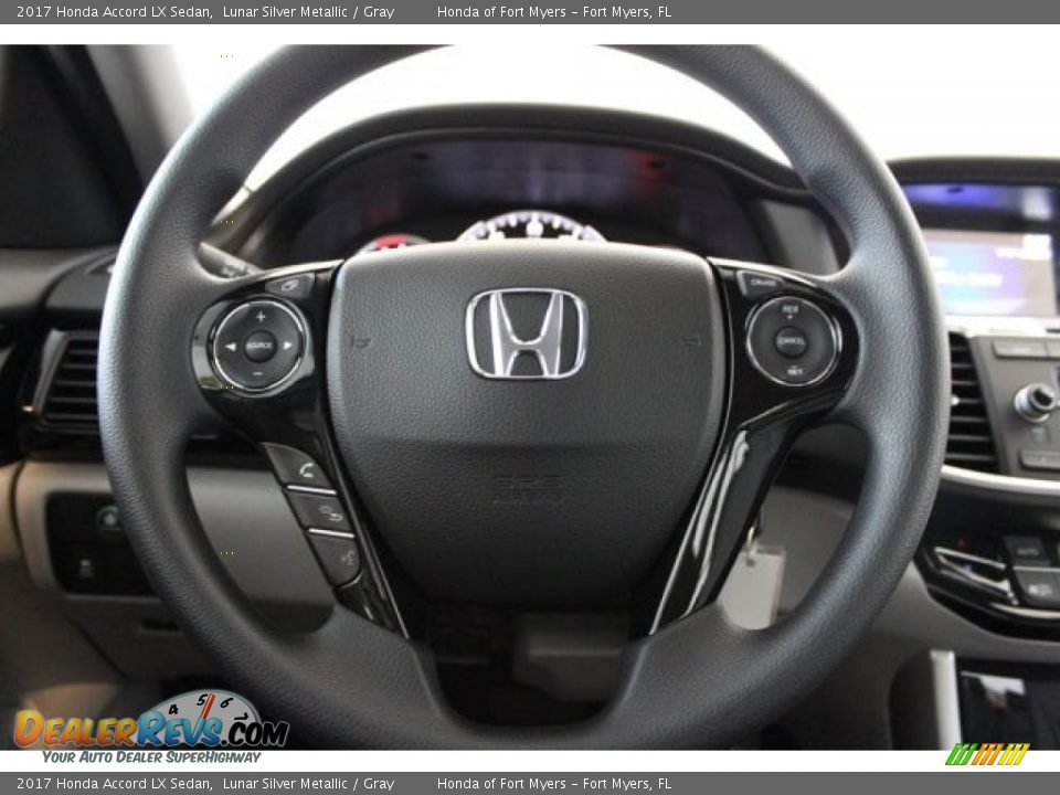 2017 Honda Accord LX Sedan Lunar Silver Metallic / Gray Photo #11