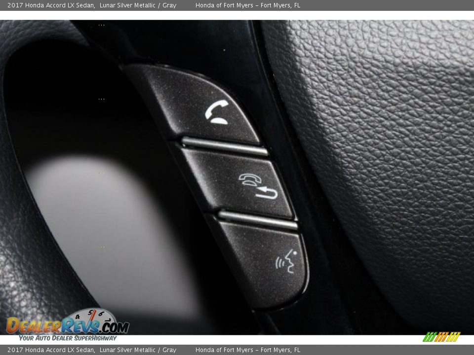 2017 Honda Accord LX Sedan Lunar Silver Metallic / Gray Photo #13