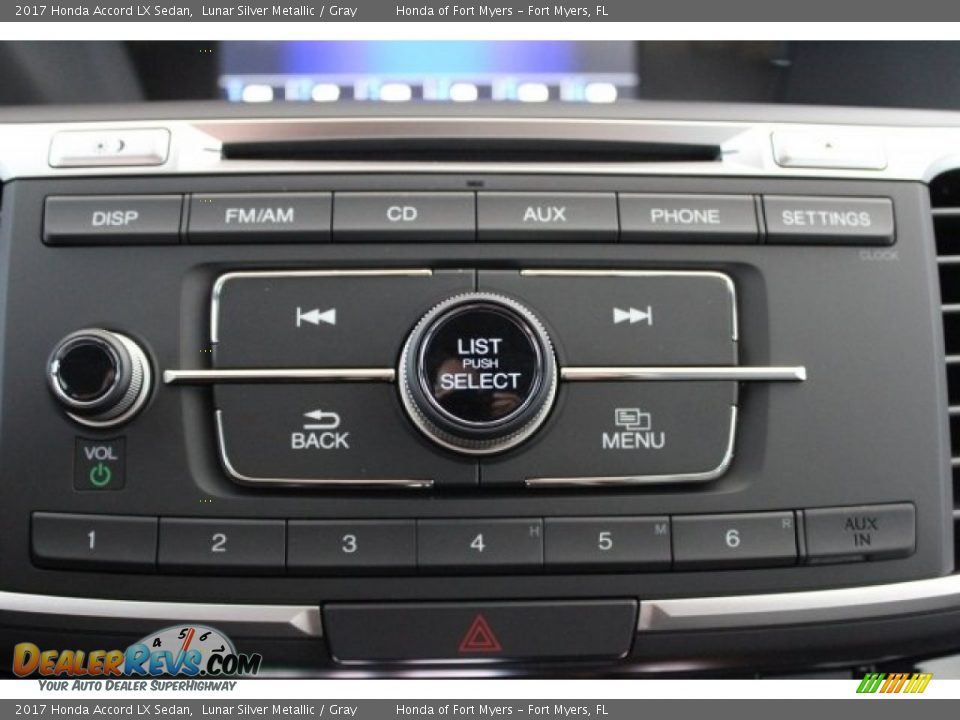 2017 Honda Accord LX Sedan Lunar Silver Metallic / Gray Photo #18