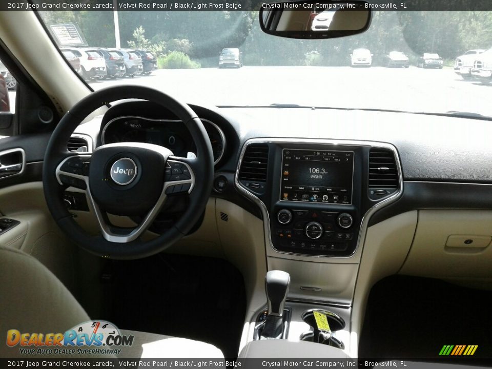 2017 Jeep Grand Cherokee Laredo Velvet Red Pearl / Black/Light Frost Beige Photo #13