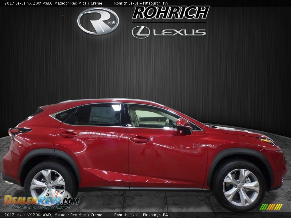2017 Lexus NX 200t AWD Matador Red Mica / Creme Photo #2
