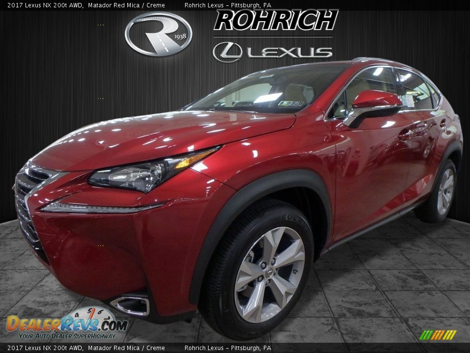 2017 Lexus NX 200t AWD Matador Red Mica / Creme Photo #4