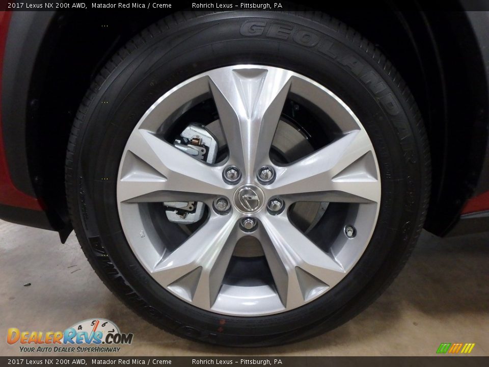 2017 Lexus NX 200t AWD Matador Red Mica / Creme Photo #5