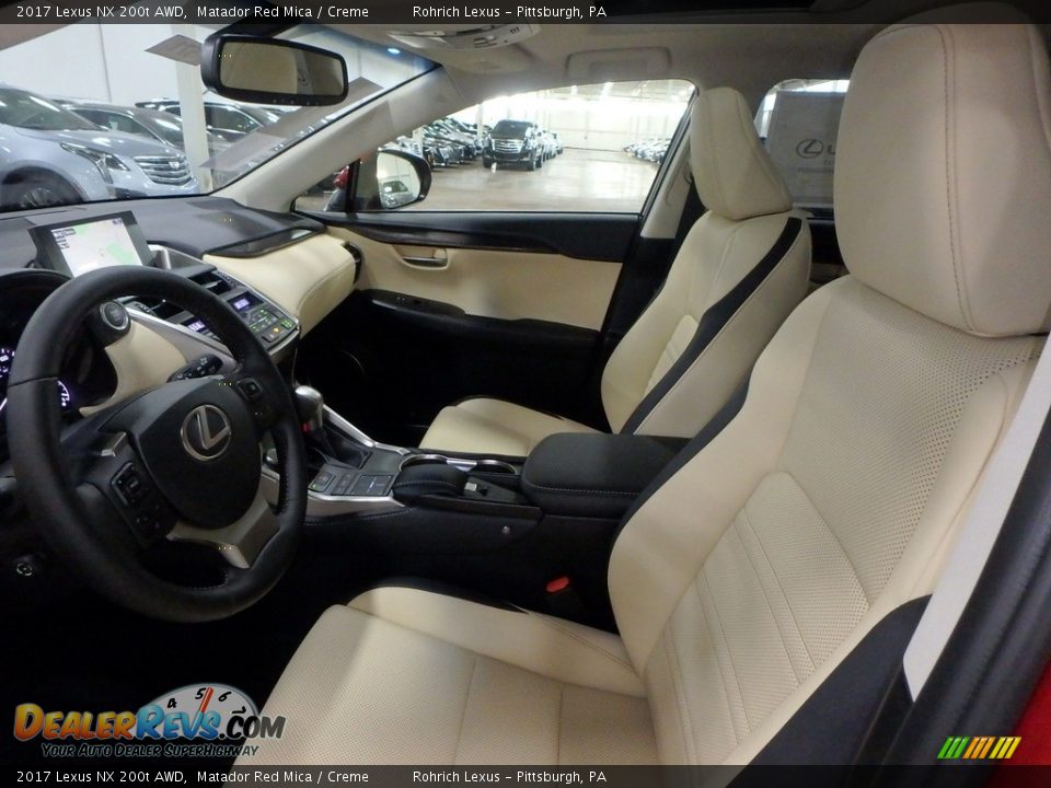 2017 Lexus NX 200t AWD Matador Red Mica / Creme Photo #6