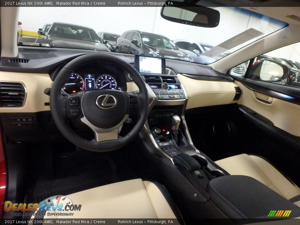 2017 Lexus NX 200t AWD Matador Red Mica / Creme Photo #8