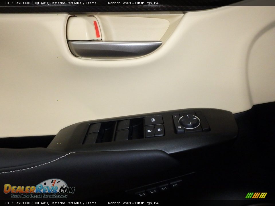 2017 Lexus NX 200t AWD Matador Red Mica / Creme Photo #9