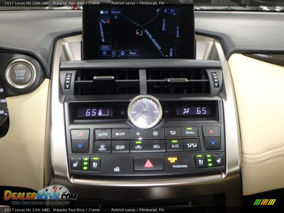2017 Lexus NX 200t AWD Matador Red Mica / Creme Photo #12