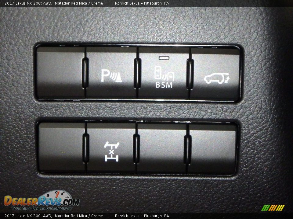 2017 Lexus NX 200t AWD Matador Red Mica / Creme Photo #14