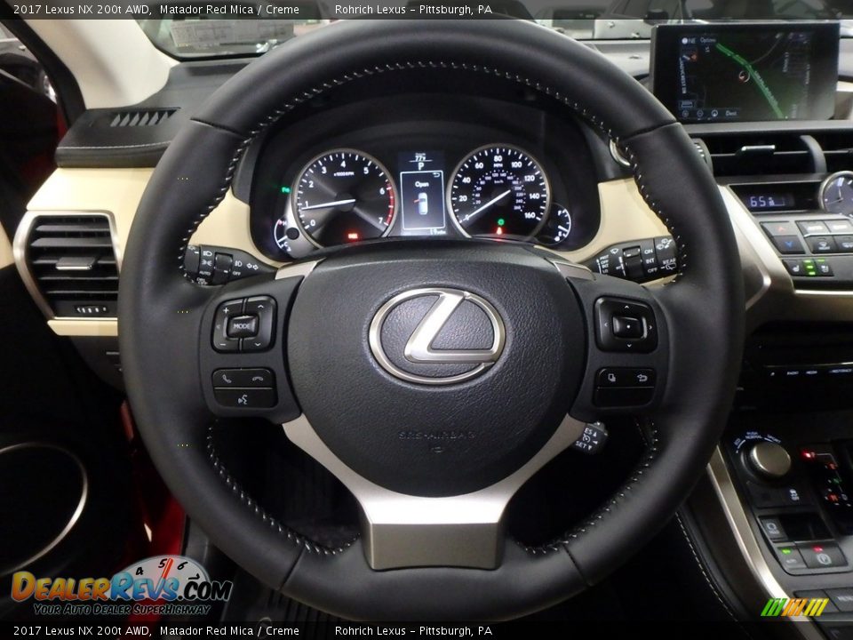 2017 Lexus NX 200t AWD Matador Red Mica / Creme Photo #15
