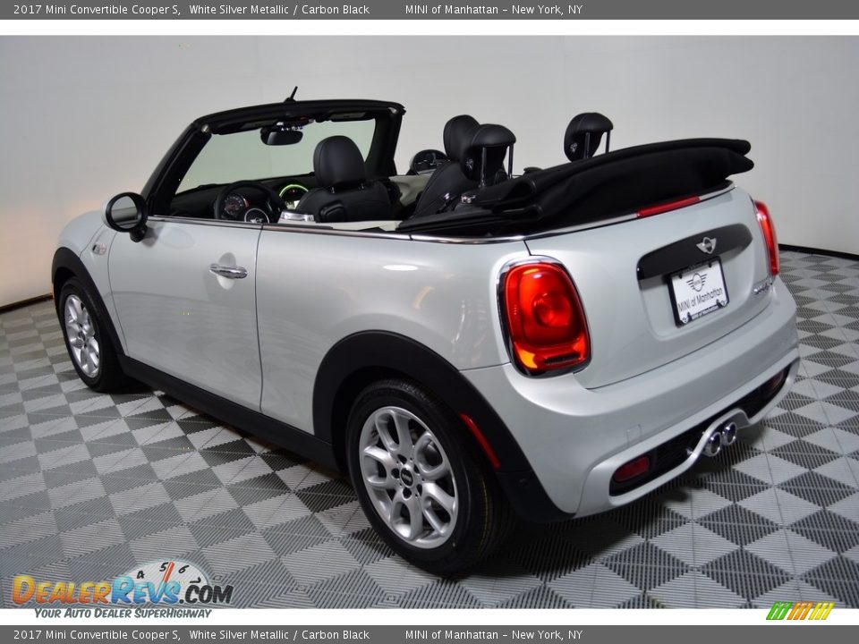 2017 Mini Convertible Cooper S White Silver Metallic / Carbon Black Photo #5