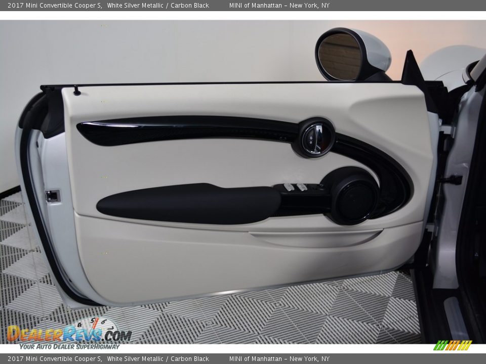 2017 Mini Convertible Cooper S White Silver Metallic / Carbon Black Photo #7