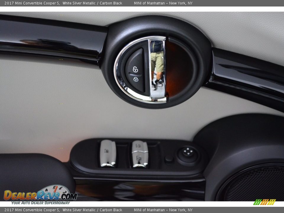 2017 Mini Convertible Cooper S White Silver Metallic / Carbon Black Photo #8