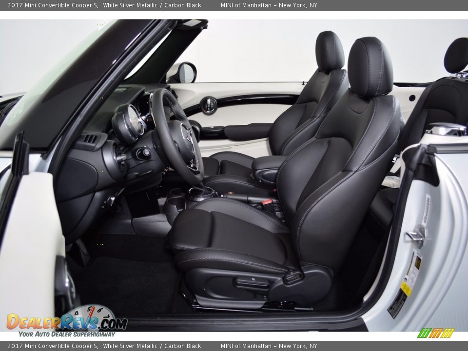 2017 Mini Convertible Cooper S White Silver Metallic / Carbon Black Photo #10