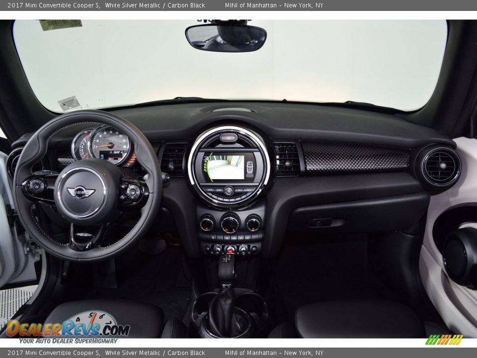 2017 Mini Convertible Cooper S White Silver Metallic / Carbon Black Photo #11