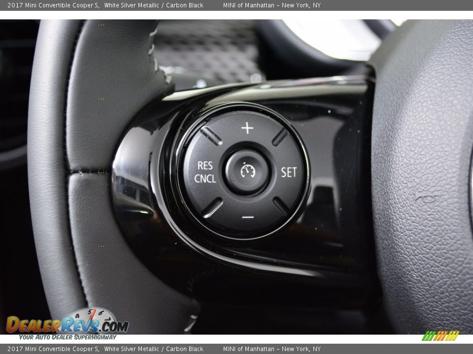 2017 Mini Convertible Cooper S White Silver Metallic / Carbon Black Photo #15
