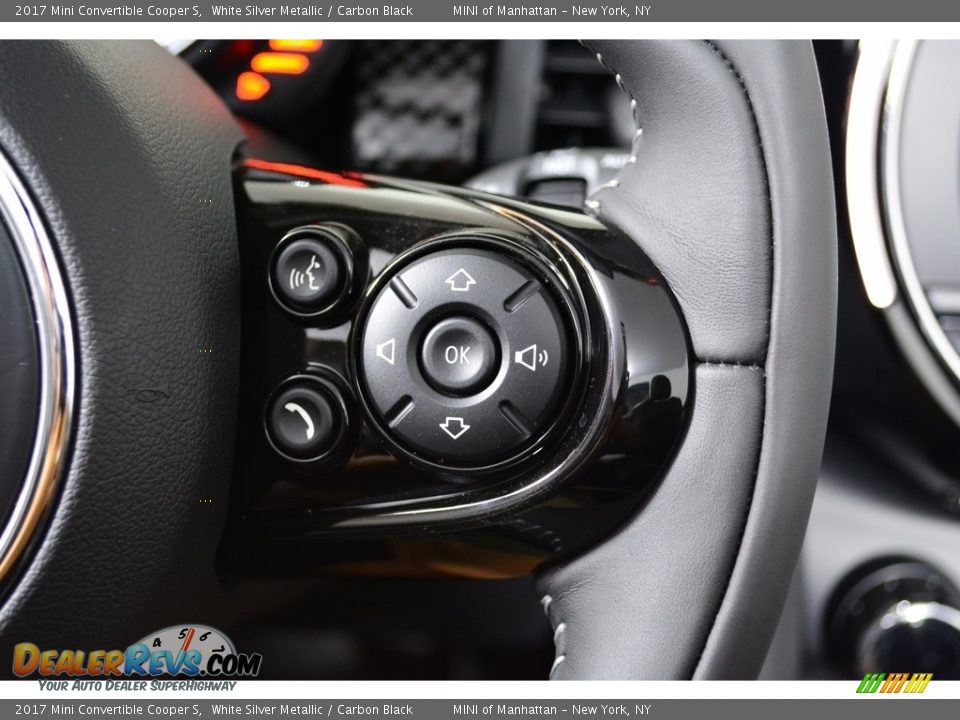 2017 Mini Convertible Cooper S White Silver Metallic / Carbon Black Photo #16