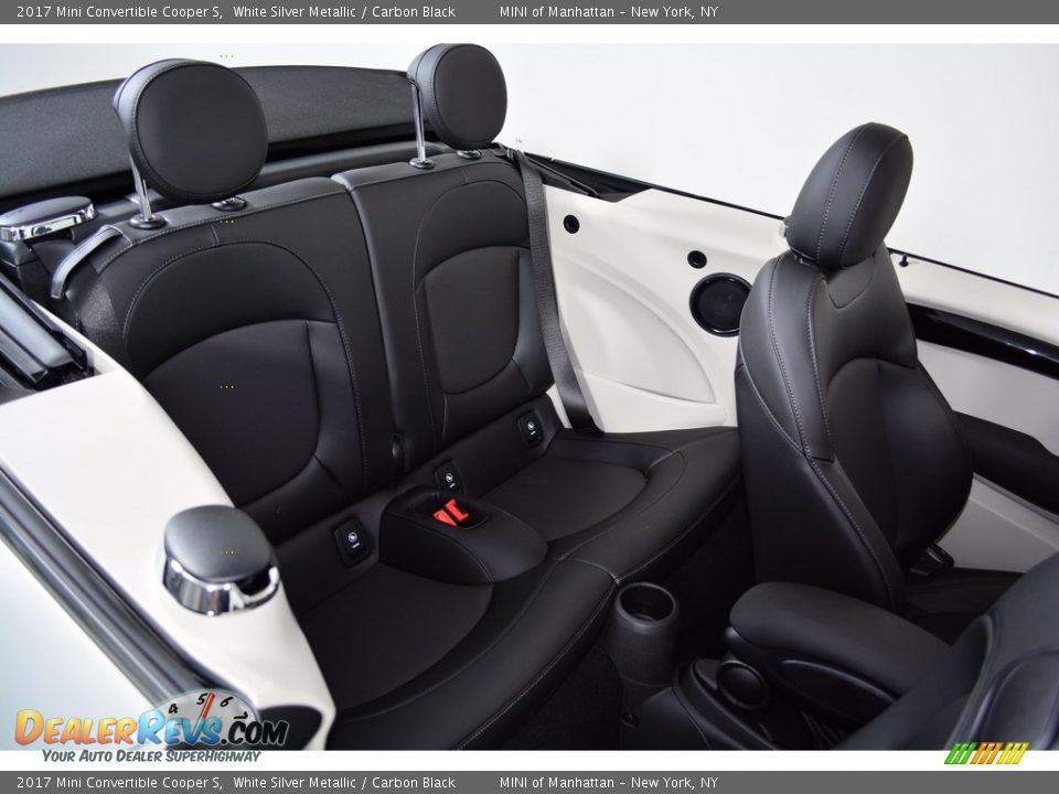 2017 Mini Convertible Cooper S White Silver Metallic / Carbon Black Photo #19