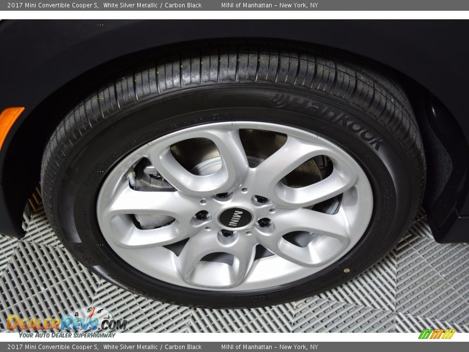 2017 Mini Convertible Cooper S White Silver Metallic / Carbon Black Photo #22