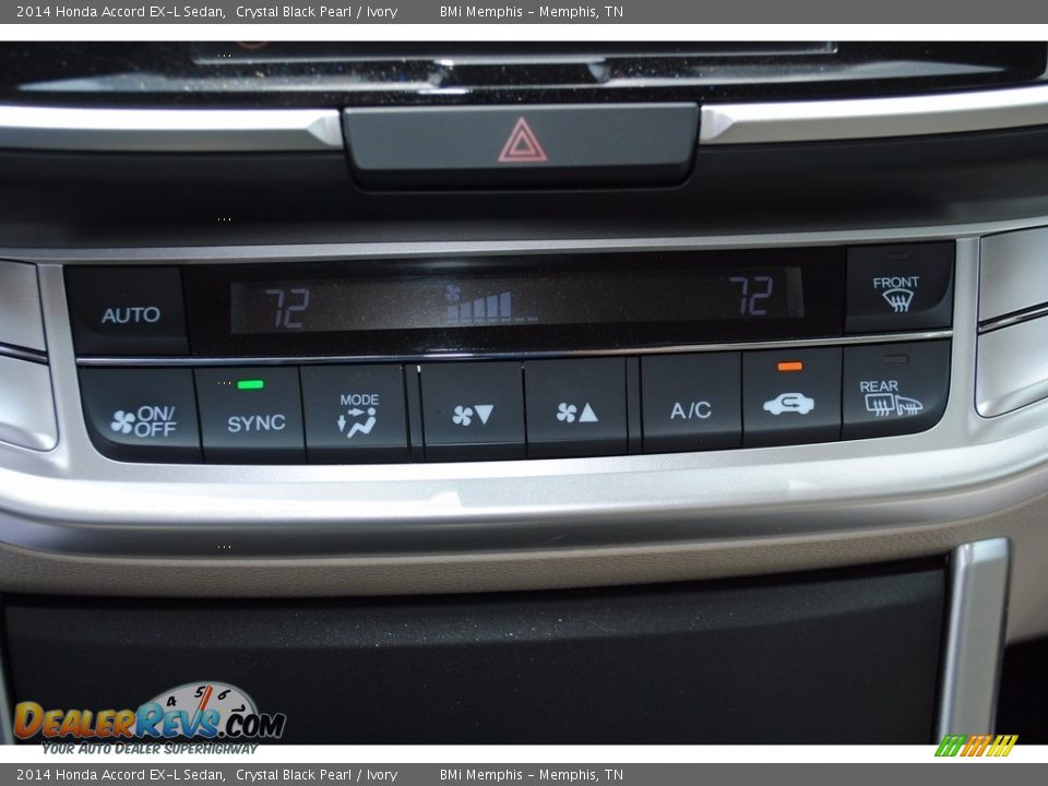 2014 Honda Accord EX-L Sedan Crystal Black Pearl / Ivory Photo #21