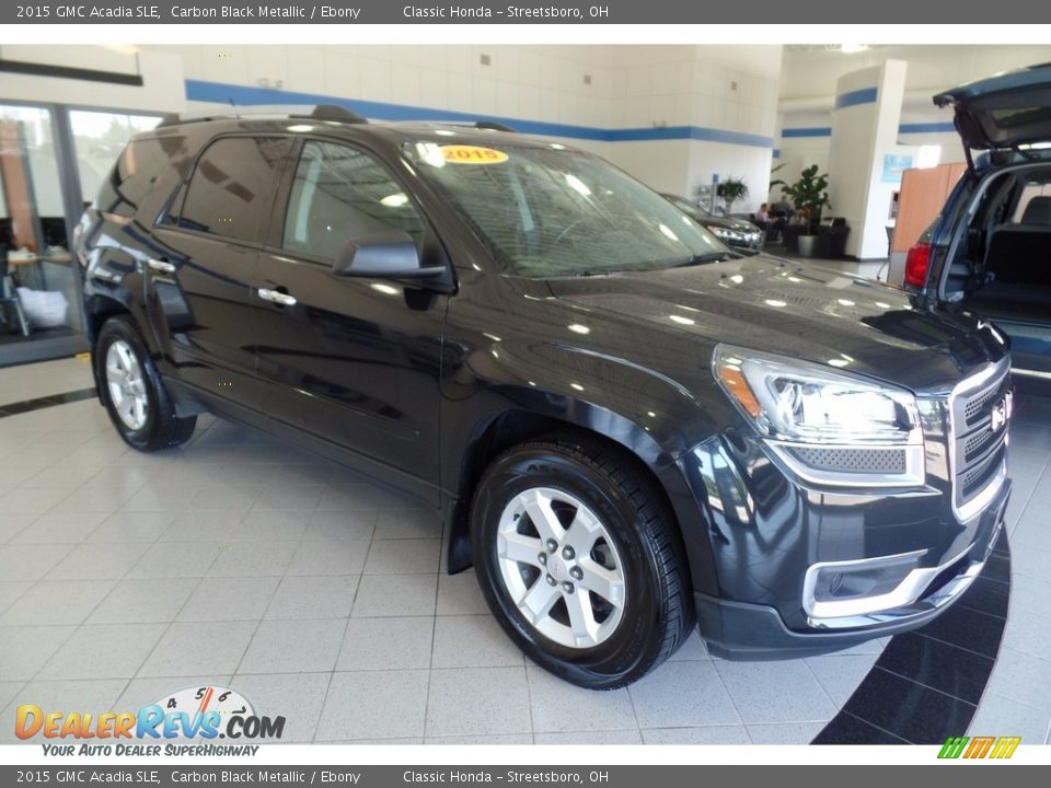 2015 GMC Acadia SLE Carbon Black Metallic / Ebony Photo #4