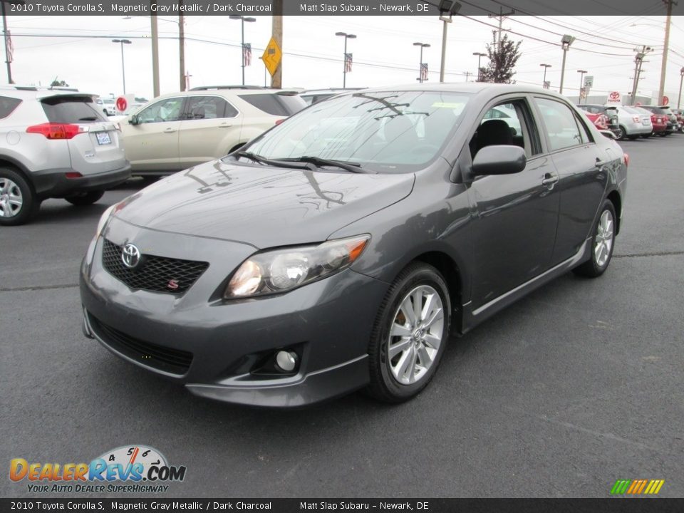 2010 Toyota Corolla S Magnetic Gray Metallic / Dark Charcoal Photo #2