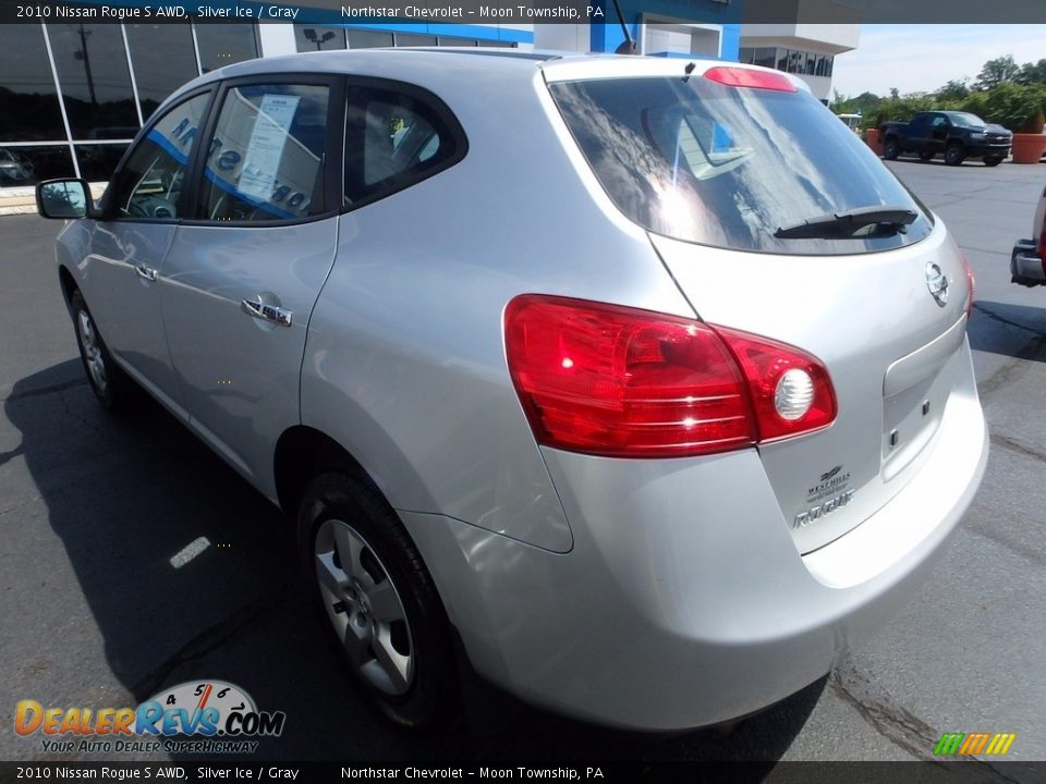 2010 Nissan Rogue S AWD Silver Ice / Gray Photo #2