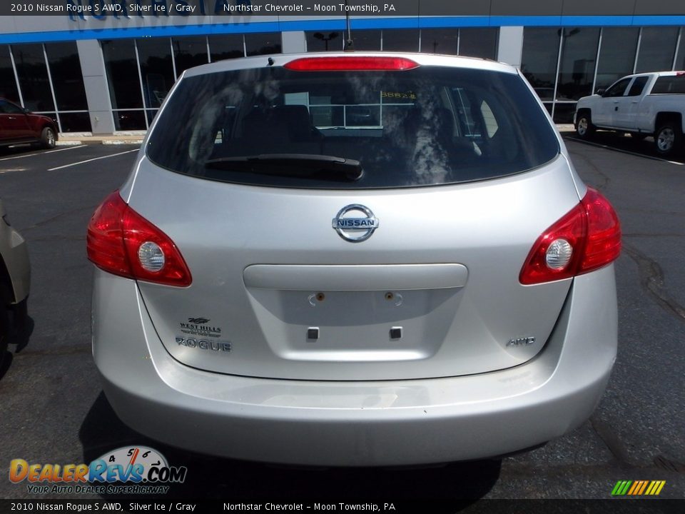 2010 Nissan Rogue S AWD Silver Ice / Gray Photo #3