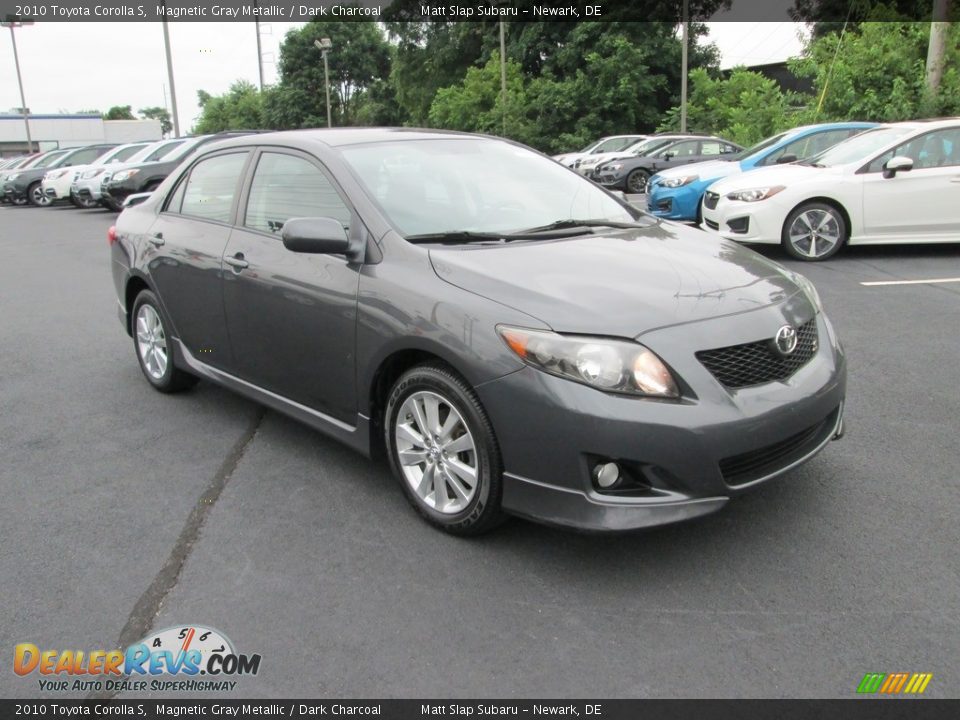 2010 Toyota Corolla S Magnetic Gray Metallic / Dark Charcoal Photo #4