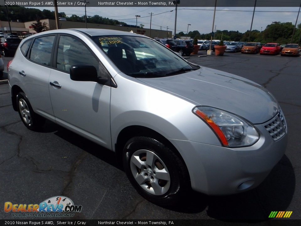 2010 Nissan Rogue S AWD Silver Ice / Gray Photo #5