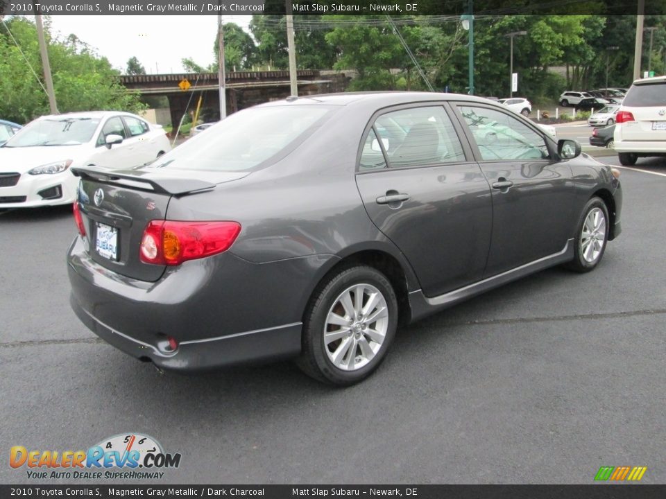 2010 Toyota Corolla S Magnetic Gray Metallic / Dark Charcoal Photo #6