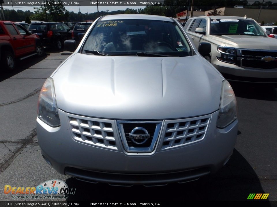 2010 Nissan Rogue S AWD Silver Ice / Gray Photo #6
