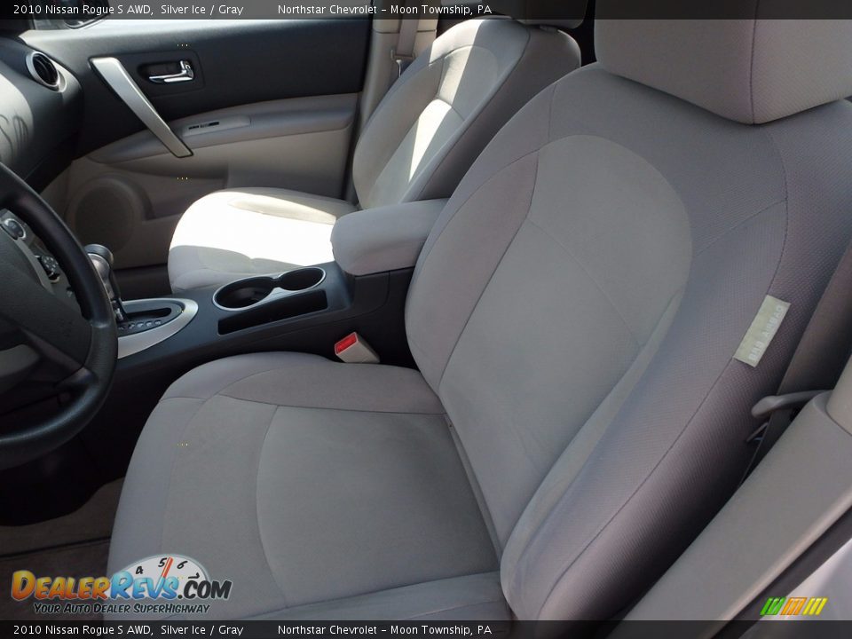 2010 Nissan Rogue S AWD Silver Ice / Gray Photo #8