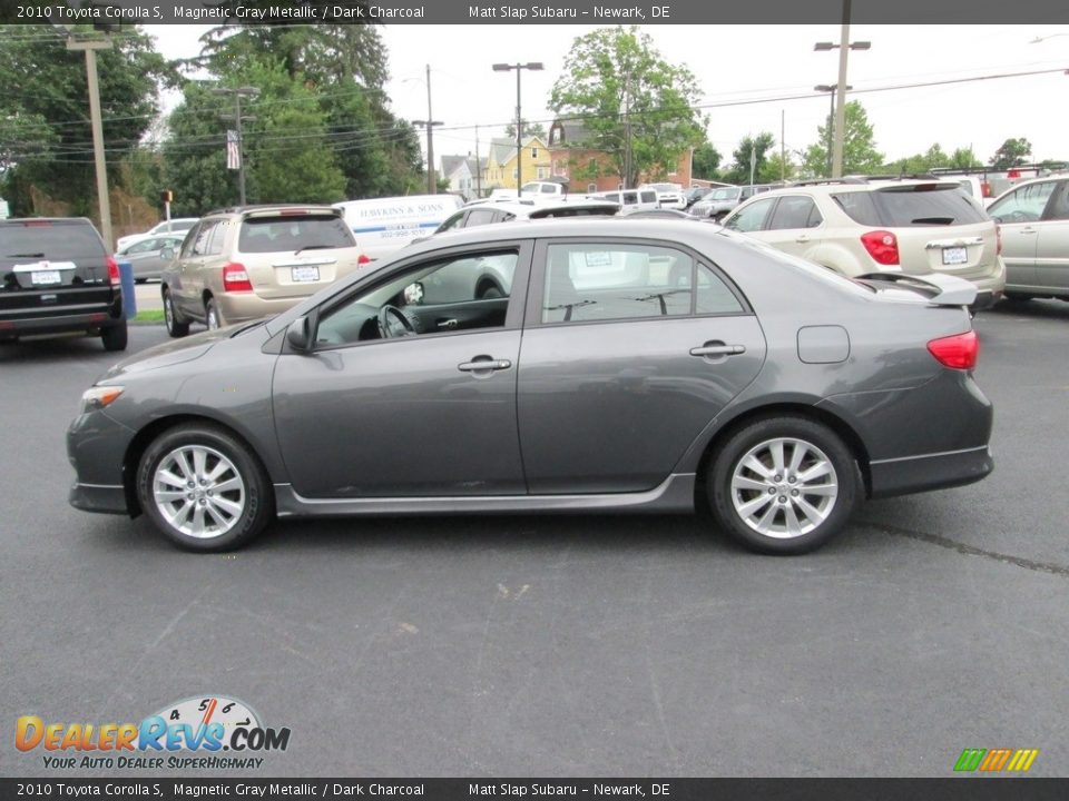 2010 Toyota Corolla S Magnetic Gray Metallic / Dark Charcoal Photo #9