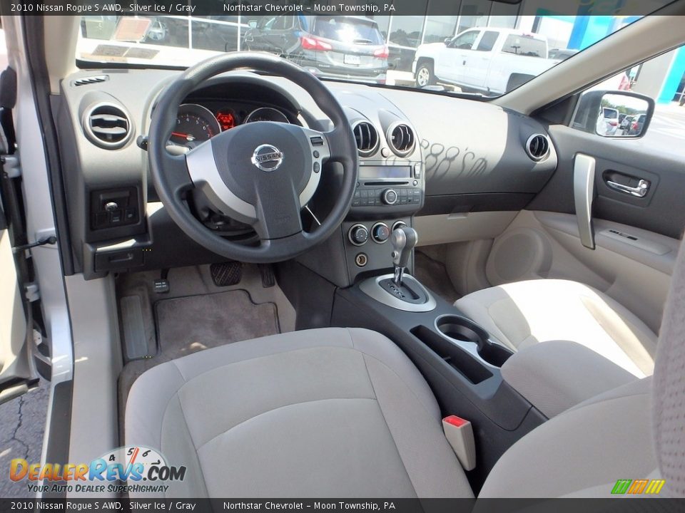 2010 Nissan Rogue S AWD Silver Ice / Gray Photo #10