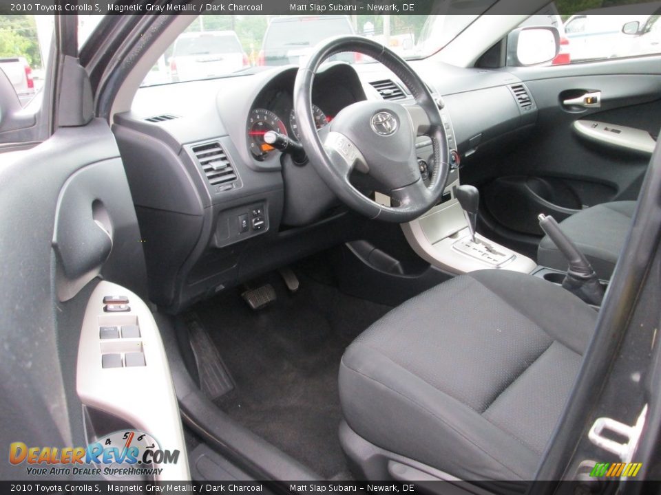 2010 Toyota Corolla S Magnetic Gray Metallic / Dark Charcoal Photo #11