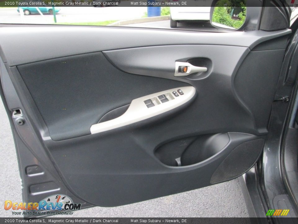 2010 Toyota Corolla S Magnetic Gray Metallic / Dark Charcoal Photo #13
